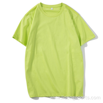 Unisex Plain 100% Cotton Women's Men's O-neck T-shirts